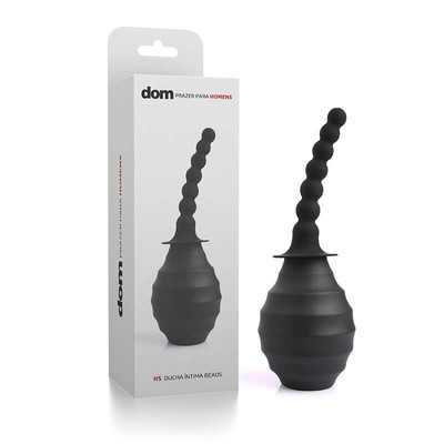 Dom H5 - Ducha Íntima Higiênica Anal Beads com Aplicador Escalonado - 26 x 8,7 cm