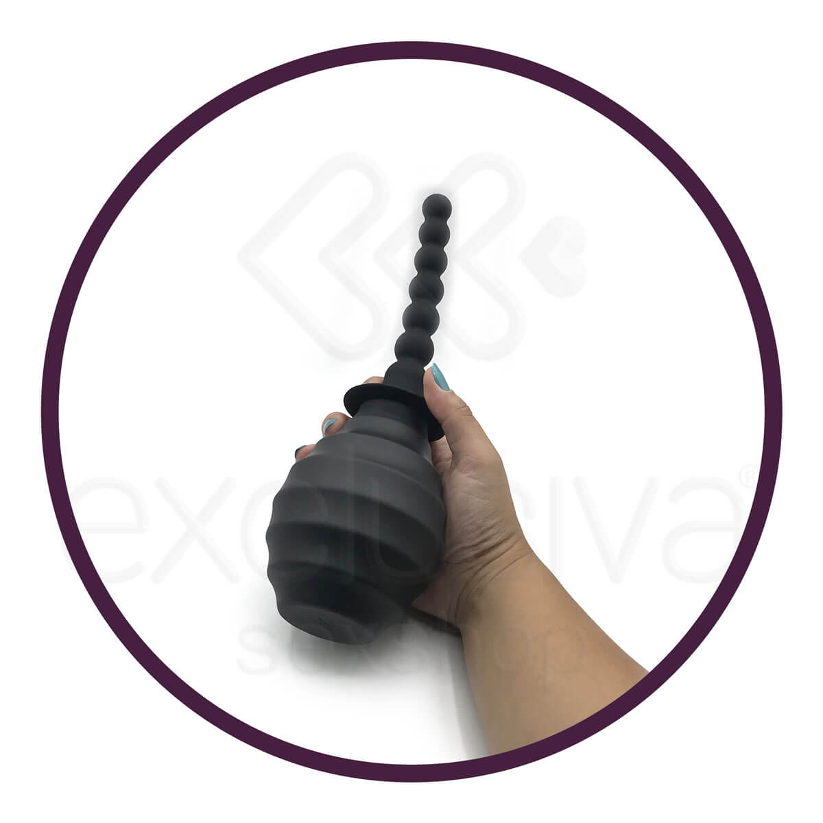 Dom H5 - Ducha Íntima Higiênica Anal Beads com Aplicador Escalonado - 26 x 8,7 cm - 4