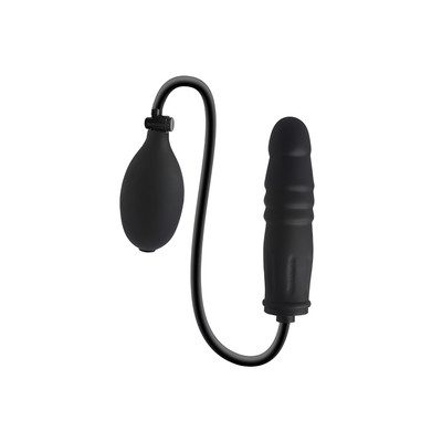Plug Anal Inflável em Elastômero com Formato de Pênis e Corpo Escalonado - Dom H8 Dildo | 14 x 3,5 cm