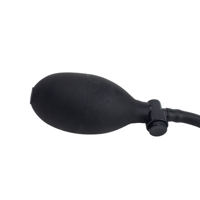 Foto 3 do produto Plug Anal Inflável em Elastômero com Formato de Pênis e Corpo Escalonado - Dom H8 Dildo | 14 x 3,5 cm
