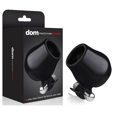 Anel para Pênis e Testículos com Vibro - Dom P8 | 7 x 4,7 cm