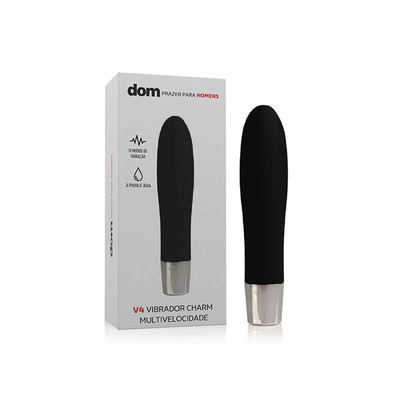 Foto 1 do produto Vibrador Personal em ABS com 10 Modos de Vibração - Dom V4 Vibrador Charm | 11,3 x 3 cm