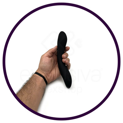 Foto 5 do produto Vibrador Recarregável Estimulador de Ponto G e Clitóris com 7 Modos de Vibração e Duplo Motor - Dom V6 Magic Wand Vibes - 13 x 3,3 cm