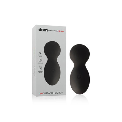 Vibrador Estimulador em Silicone Soft Touch com 10 Modos de Vibração Recarregável - Dom V8 Vibrador Big Boy | 9 x 3,5 cm