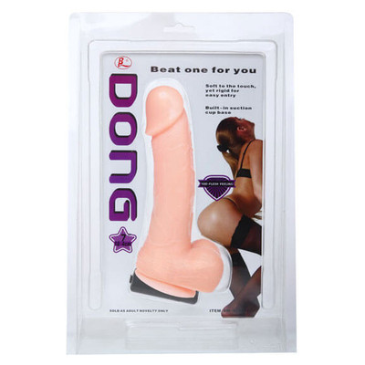 Foto 4 do produto Dong - Pênis em PVC com Rotação, Vibração Multivelocidade e Ventosa - 18,4 x 4 cm