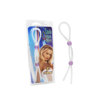 Anel Peniano em Silicone com Ajuste Duplo para Pênis e Escroto - Double Action Ring 7"