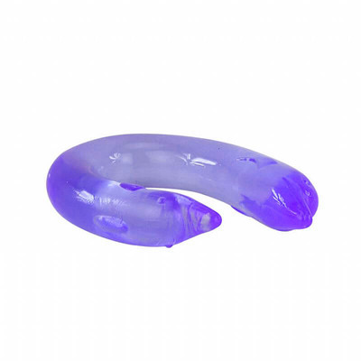 Foto 4 do produto Double Dolphin - Prótese Dupla com Formato de Golfinho Flexível - 29,7  X 3 x 2,6 cm | Cor: Roxo