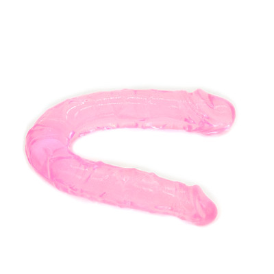 Foto 4 do produto Prótese Dupla com Veias Massageadoras e Glande Saliente nas Duas Extremidades - Double Dong | 28,8 x 3,3 cm | Disponível em 5 Cores