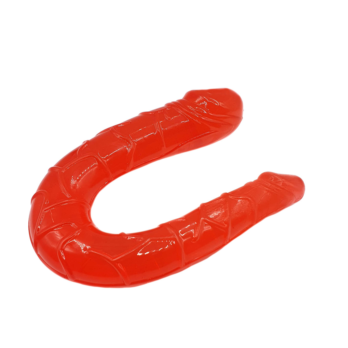 Prótese Dupla com Veias Massageadoras e Glande Saliente nas Duas Extremidades - LyBaile Double Dong | 28,8 x 3,3 cm | Disponível em 5 Cores - 5