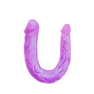 Prótese Dupla com Veias Massageadoras e Glande Saliente nas Duas Extremidades - LyBaile Double Dong | 28,8 x 3,3 cm | Disponível em 5 Cores