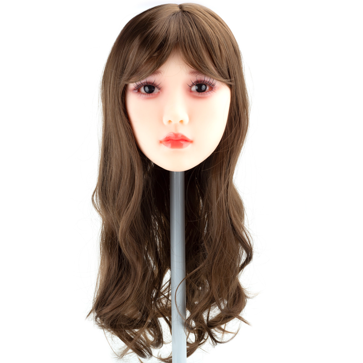 Dri - Boneca Realística em TPE com Pele Branca, Cabelo Castanho Longo, Olhos Castanhos, Seios Pequenos, Vértebras em Aço e Acessórios - 35kg e 1,43 Metros de Altura - 9