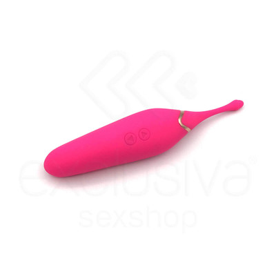 Foto 3 do produto Vibrador de Ponto G e Estimulador de Clítoris com 7 Modos de Vibração Potente - Dual Pleasure Vibrator - 19 x 3,8 cm