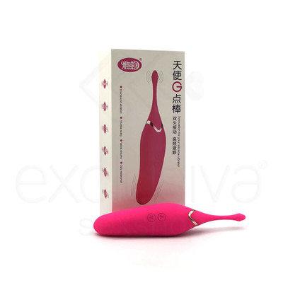 Foto 1 do produto Vibrador de Ponto G e Estimulador de Clítoris com 7 Modos de Vibração Potente - Dual Pleasure Vibrator - 19 x 3,8 cm