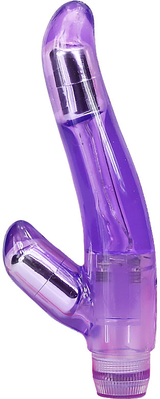 Vibrador Rabbit em Jelly com Vibração Multivelocidade - Aphrodisia Dual Stimulator Curvaceous | 12,5 x 3 cm | Disponível em 2 Cores - 2