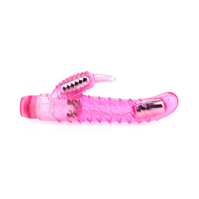 Foto 3 do produto Vibrador Rabbit em Jelly com Vibração Multivelocidade e Texturizado - Aphrodisia Dual Stimulator Curve Seduction | 11,5 x 3 cm | Disponível em 2 Cores