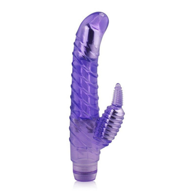 Foto 2 do produto Vibrador Rabbit em Jelly com Vibração Multivelocidade e Texturizado - Aphrodisia Dual Stimulator Curve Seduction | 11,5 x 3 cm | Disponível em 2 Cores