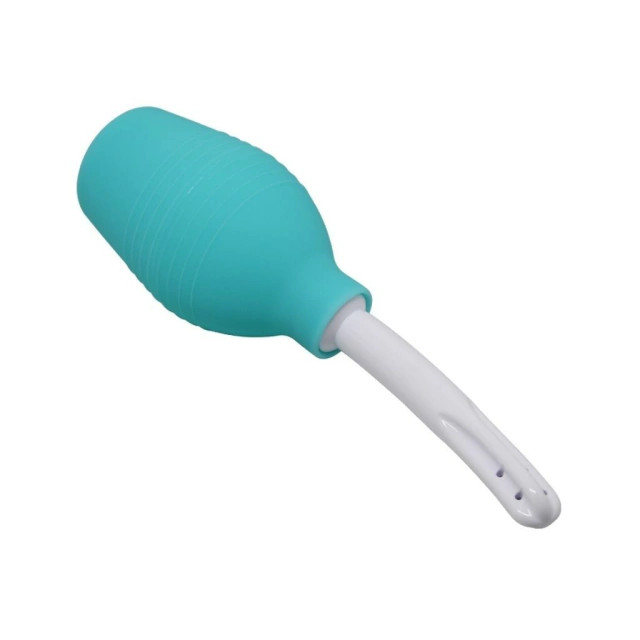 Ducha Higiênica Unissex para o Uso Anal em PVC e Aplicador com Jatos Laterais - 310 ml | Pretty Love Mr Play | Cor: Verde Água - 3