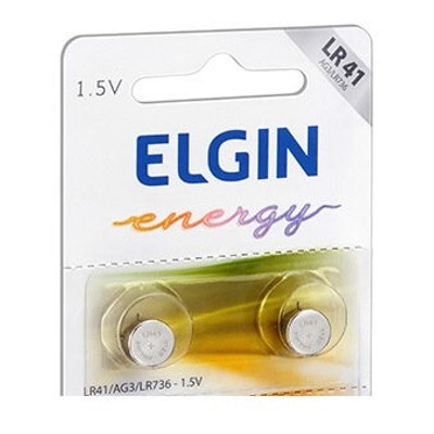 Elgin Energy - Bateria Alcalina LR 41 (1,5V) - 2 unidades