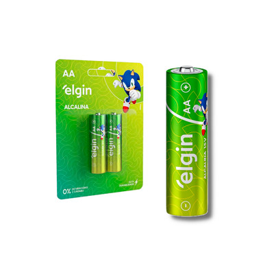 Pilha Alcalina "AA" LR6 (1,5V) - Elgin Energy | 2 unidades