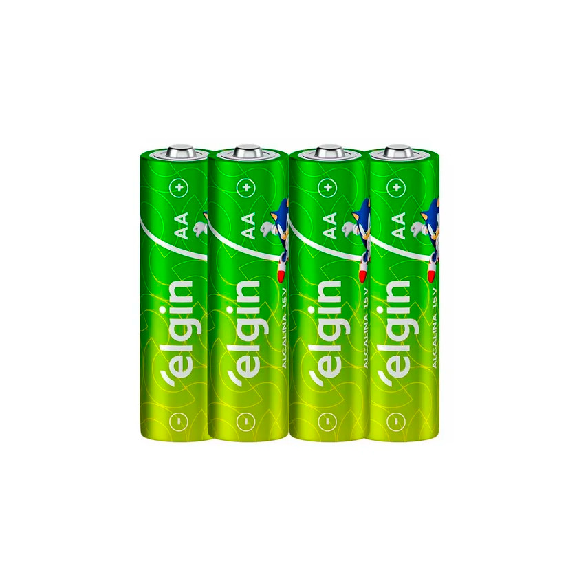 Pilha Alcalina "AA" LR6 (1,5V) - Elgin Energy | 4 unidades - 2