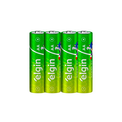 Pilha Alcalina "AA" LR6 (1,5V) - Elgin Energy | 4 unidades