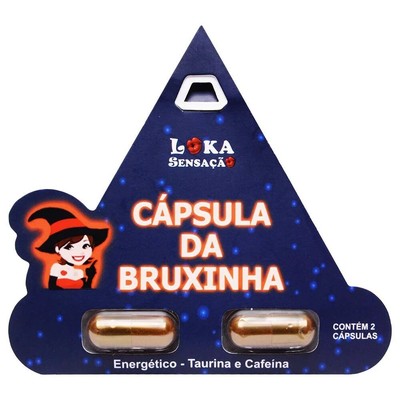 Energético Afrodisíaco Natural em Cápsula - Loka Sensação Cápsula da Bruxinha - 2 Cápsulas