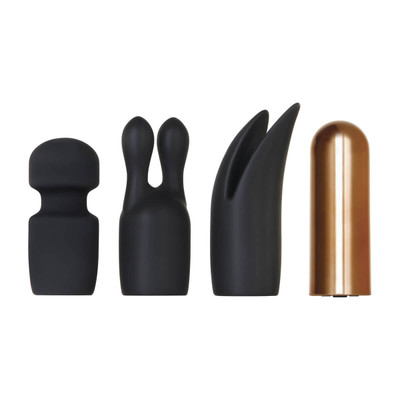 Foto 1 do produto Cápsula Vibratória Recarregável com 3 Capas em Silicone e 7 Modos de Vibração - Evolved Glam Squad | 5,9 x 2 cm