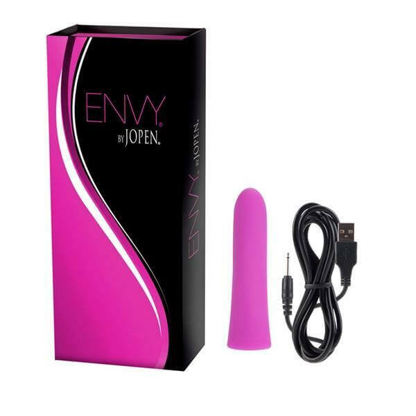 Envy by Jopen - Vibrador Personal Recarregável com 7 Modos de Vibrações - 11,3 x 2,5 cm - 1