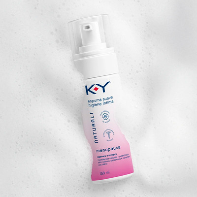 Espuma de Higiene Íntima Suave para Uso Diário - K-Y Naturals Menopausa | 150 ml