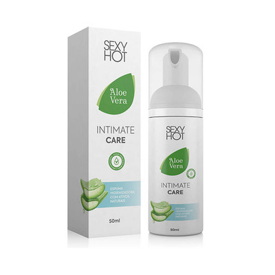 Foto 2 do produto Espuma Higienizadora com Ativos Naturais - Sexy Hot Intimate Care Aloe Vera - 50ml