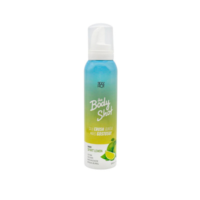 Foto 1 do produto Espuma para Massagem Corporal Beijável com Efeito Eletrizante, Explosivo e um Incrível Sabor de Spirit Lemon - Sexy Hot The Body Shot | 166 ml