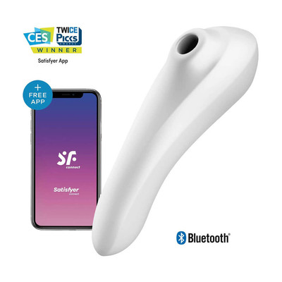 Foto 15 do produto Estimulador 2 em 1 Recarregável com 11 Intensidades de Sucção e Vibração - Satisfyer Dual Pleasure | Disponível em 2 Cores