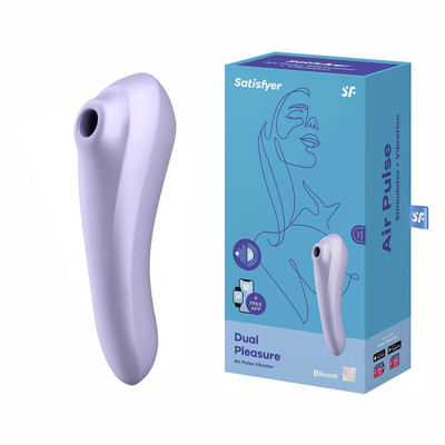Foto 1 do produto Estimulador 2 em 1 Recarregável com 11 Intensidades de Sucção e Vibração - Satisfyer Dual Pleasure | Disponível em 2 Cores