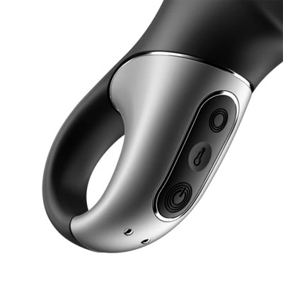 Foto 4 do produto Estimulador Anal em Silicone com 12 Modos de Vibração, Função Aquecimento e App Interativo - Satisfyer Heat Climax | 11 x 3,9 cm