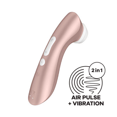 Foto 4 do produto Estimulador Clitoriano com 11 Níveis de Sucção, 10 Modos de Vibração e à Prova D'água - Satisfyer PRO 2 + | 16,5 x 4,5 cm