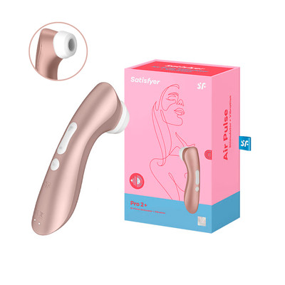 Estimulador Clitoriano com 11 Níveis de Sucção, 10 Modos de Vibração e à Prova D'água - Satisfyer PRO 2 + | 16,5 x 4,5 cm