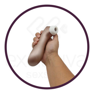 Estimulador Clitoriano com 11 Níveis de Sucção, 10 Modos de Vibração e à Prova D'água - Satisfyer PRO² + | 16,5 x 4,5 cm