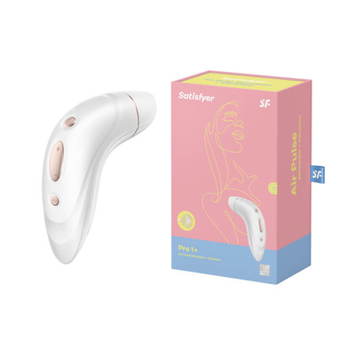 Foto 2 do produto Estimulador Clitoriano com 11 Níveis de Sucção e 10 Modos de Vibração - Satisfyer PRO 1+ Vibration | 15,5 x 4,7 cm