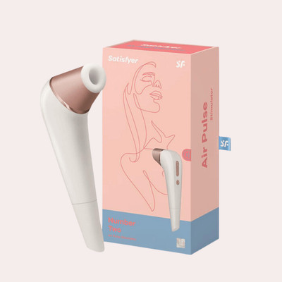 Estimulador Clitoriano com 11 Níveis de Sucção e Resistente a água - Satisfyer Number Two | 18 x 4,7 cm