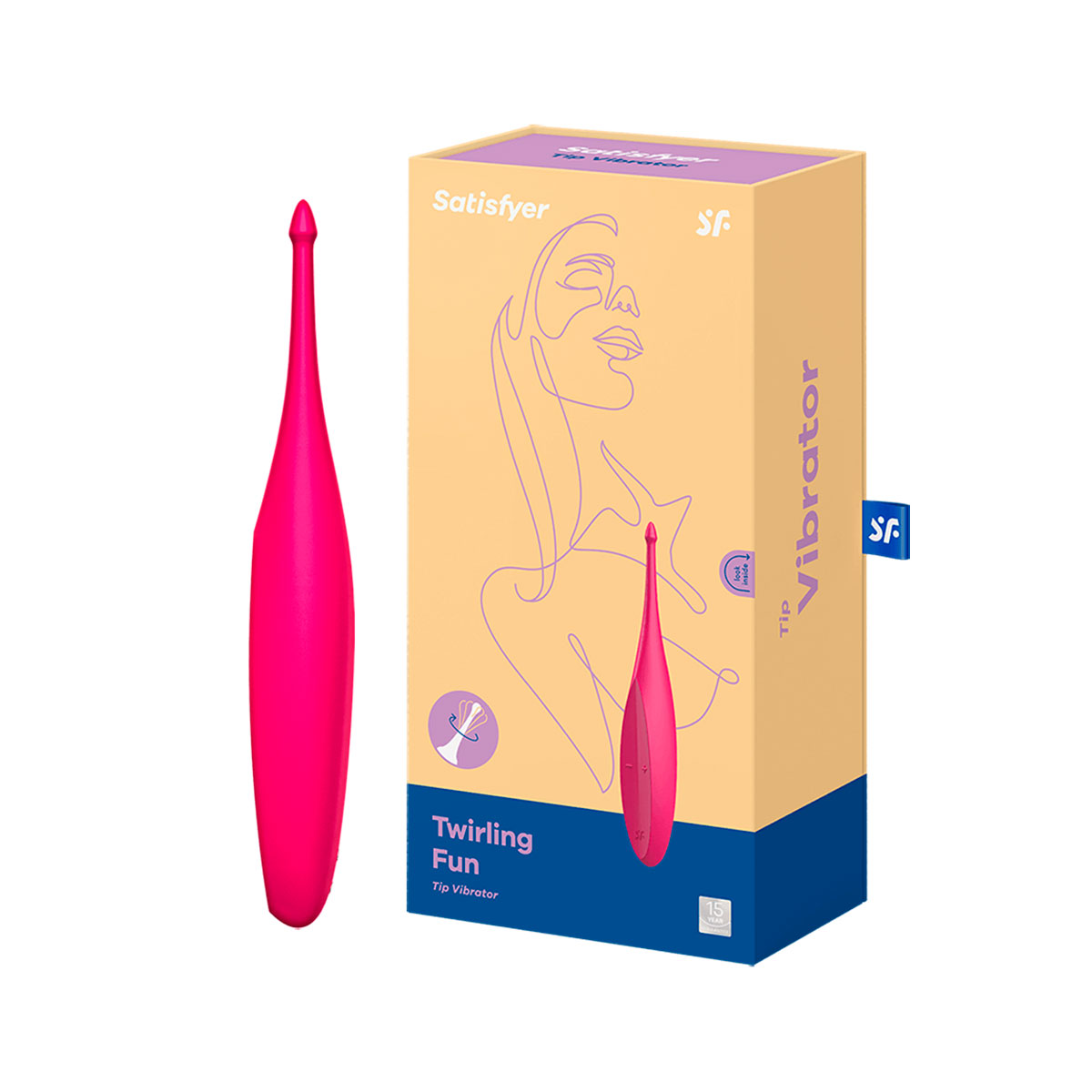 Estimulador Clitoriano Feito em Silicone Antialérgico, Recarregável e 12 Modos de Vibração - Satisfyer Twirling Fun | Disponível em 2 Cores - 5