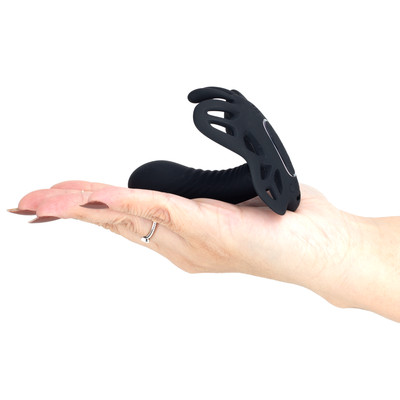 Estimulador Clitoriano em Forma de Borboleta com Mini Pênis, 12 Modos de Vibração e Controle Remoto sem Fio - Pretty Love | Disponível em 2 Cores