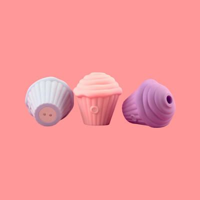 Estimulador Clitoriano no Formato de Cupcake com 5 Modos de Pulsações e Recarregável - SI Play | 7,8 x 7,4 cm | Disponível em 3 Cores