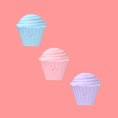 Foto 3 do produto Estimulador Clitoriano no Formato de Cupcake com 5 Modos de Pulsações e Recarregável - SI Play | 7,8 x 7,4 cm | Disponível em 3 Cores
