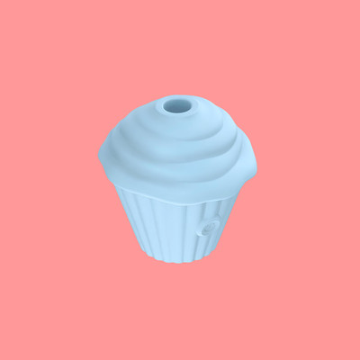 Foto 4 do produto Estimulador Clitoriano no Formato de Cupcake com 5 Modos de Pulsações e Recarregável - SI Play | 7,8 x 7,4 cm | Disponível em 3 Cores