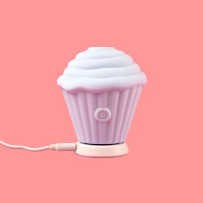 Foto 6 do produto Estimulador Clitoriano no Formato de Cupcake com 5 Modos de Pulsações e Recarregável - SI Play | 7,8 x 7,4 cm | Disponível em 3 Cores