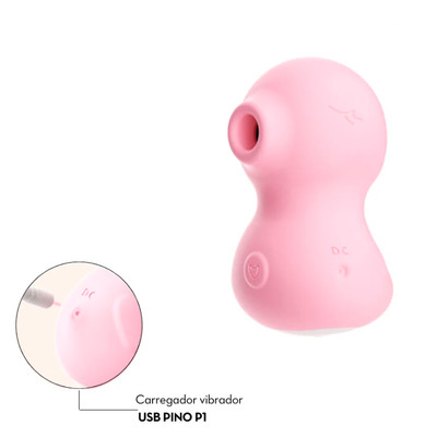 Foto 3 do produto Estimulador Clitoriano com Formato de Patinho em Silicone, 9 Modos de Pulsação e Recarregável - Duck Suck
