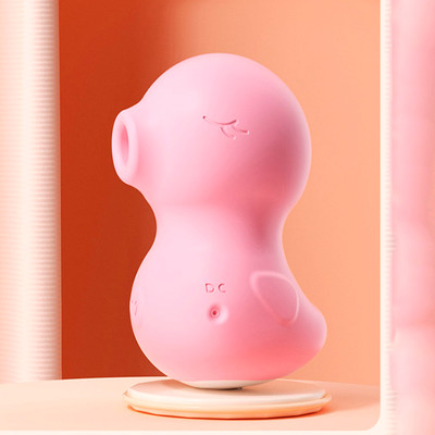 Estimulador Clitoriano com Formato de Patinho em Silicone, 9 Modos de Pulsação e Recarregável - Duck Suck