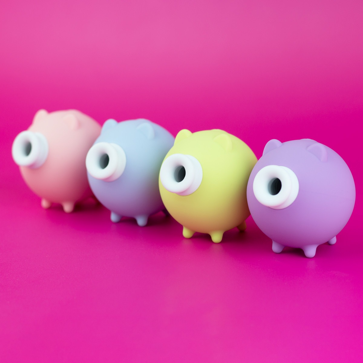 Estimulador Clitoriano em Formato de Porquinho com 10 Modos de Pulsação - S-Hande Piggy | Disponível em 4 Cores - 2