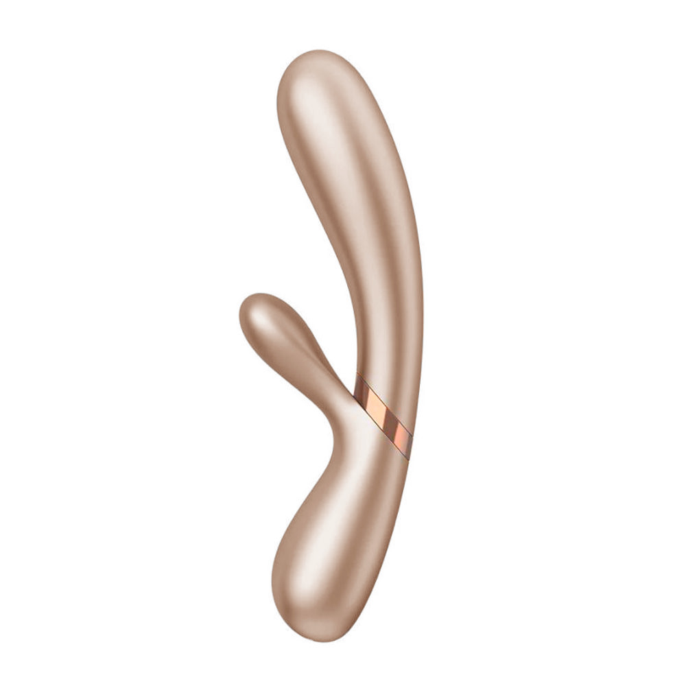 Vibrador Rabbit em Silicone com 12 Modos de Vibração, Função Aquecimento e Controle via Aplicativo - Satisfyer Hot Lover | 11,5 x 3 cm | Disponível em 3 Cores - 2