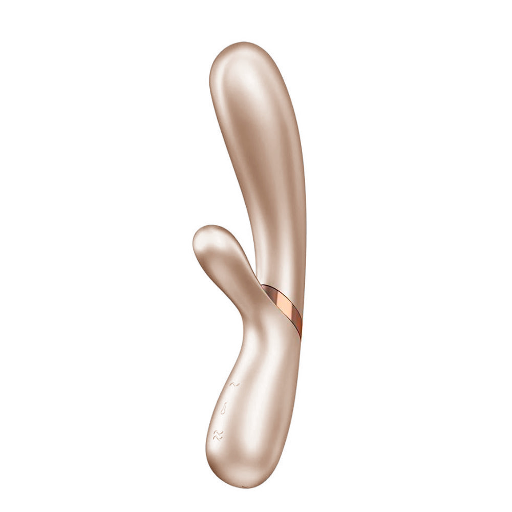 Vibrador Rabbit em Silicone com 12 Modos de Vibração, Função Aquecimento e Controle via Aplicativo - Satisfyer Hot Lover | 11,5 x 3 cm | Disponível em 3 Cores - 3